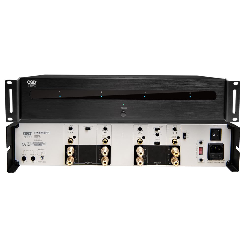 Amazon.com: OSD Audio Nero 4-Channel Home Theater Amplifier, (100W